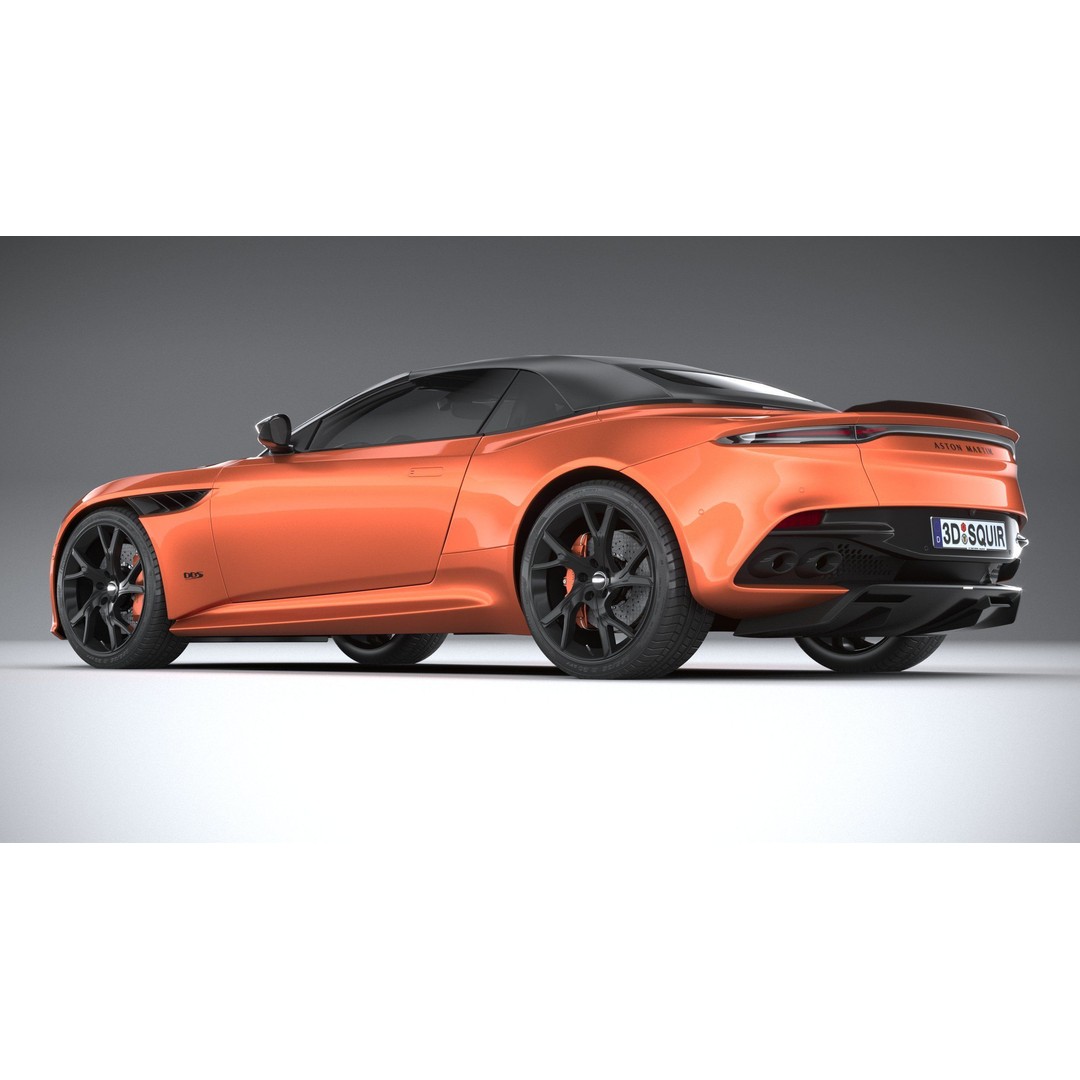 Aston Martin DBS Superleggera Volante 2020 3D Model – High Poly Car Asset, FBX, OBJ - View 7