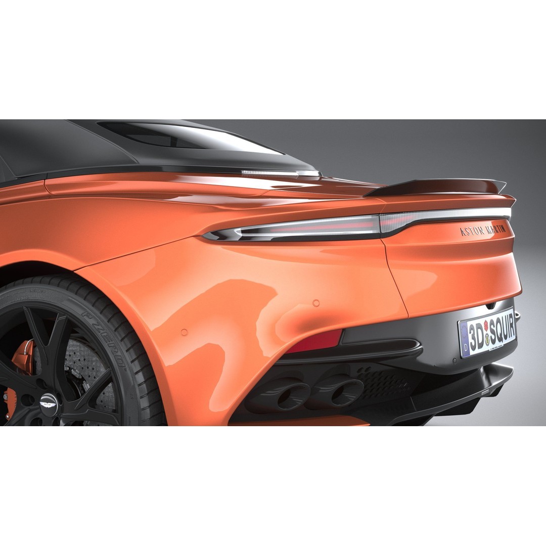 Aston Martin DBS Superleggera Volante 2020 3D Model – High Poly Car Asset, FBX, OBJ - View 8