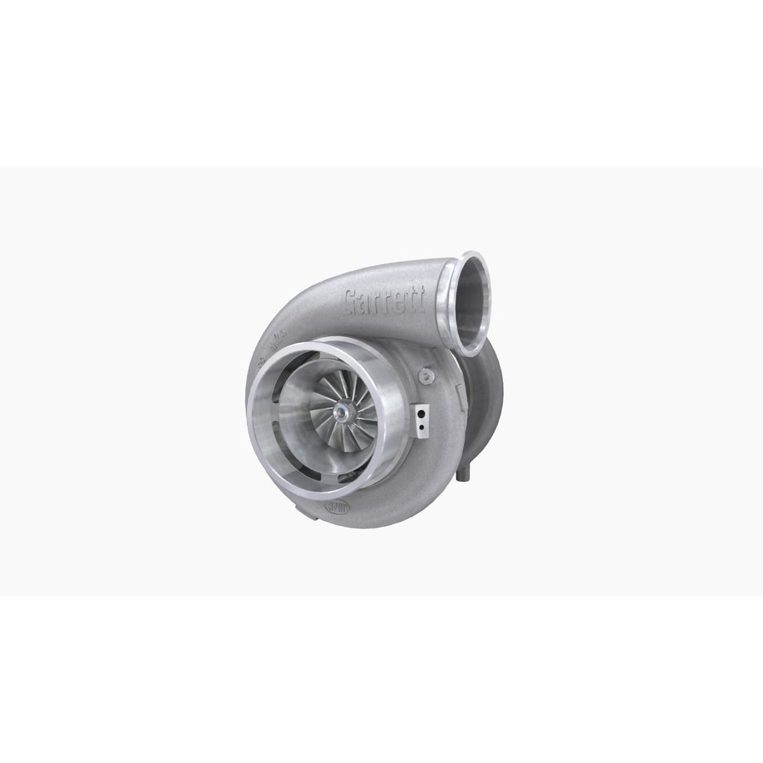 Garrett GTX4720R 88mm Turbocharger 3D Model – Low Poly Game Ready Asset, FBX - View 4