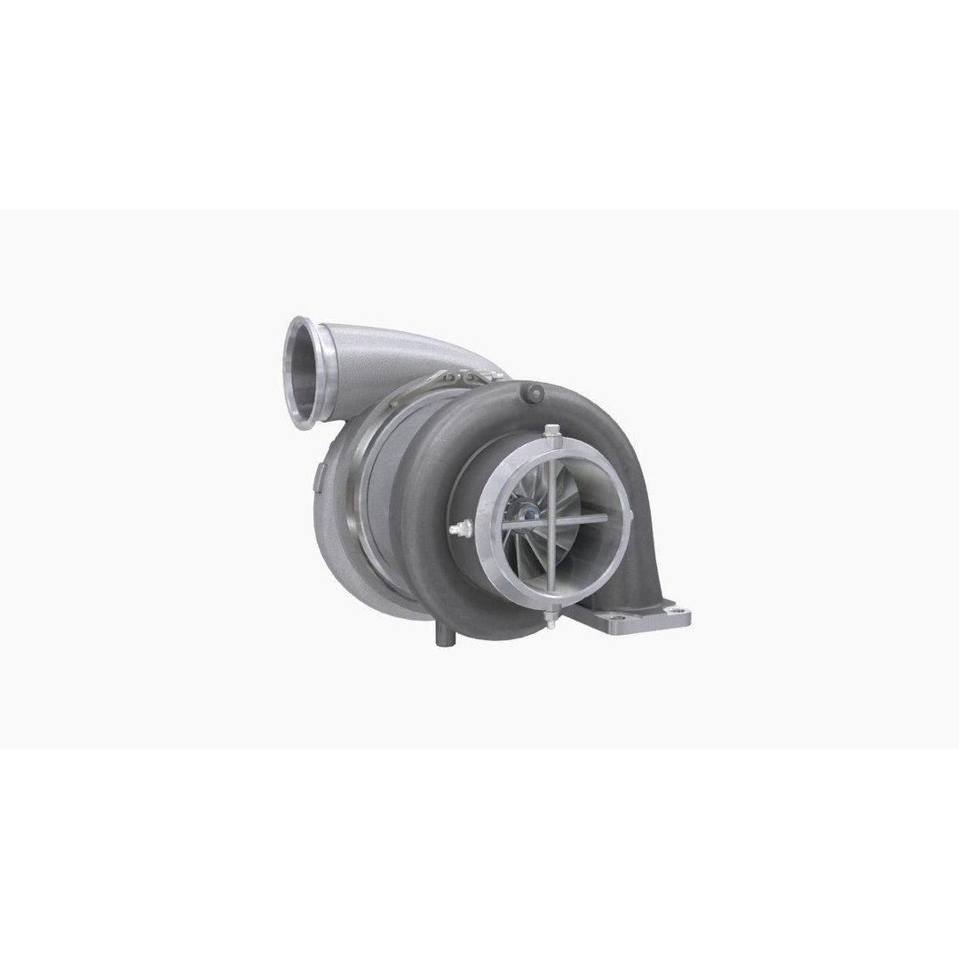 Garrett GTX4720R 88mm Turbocharger 3D Model – Low Poly Game Ready Asset, FBX - View 5