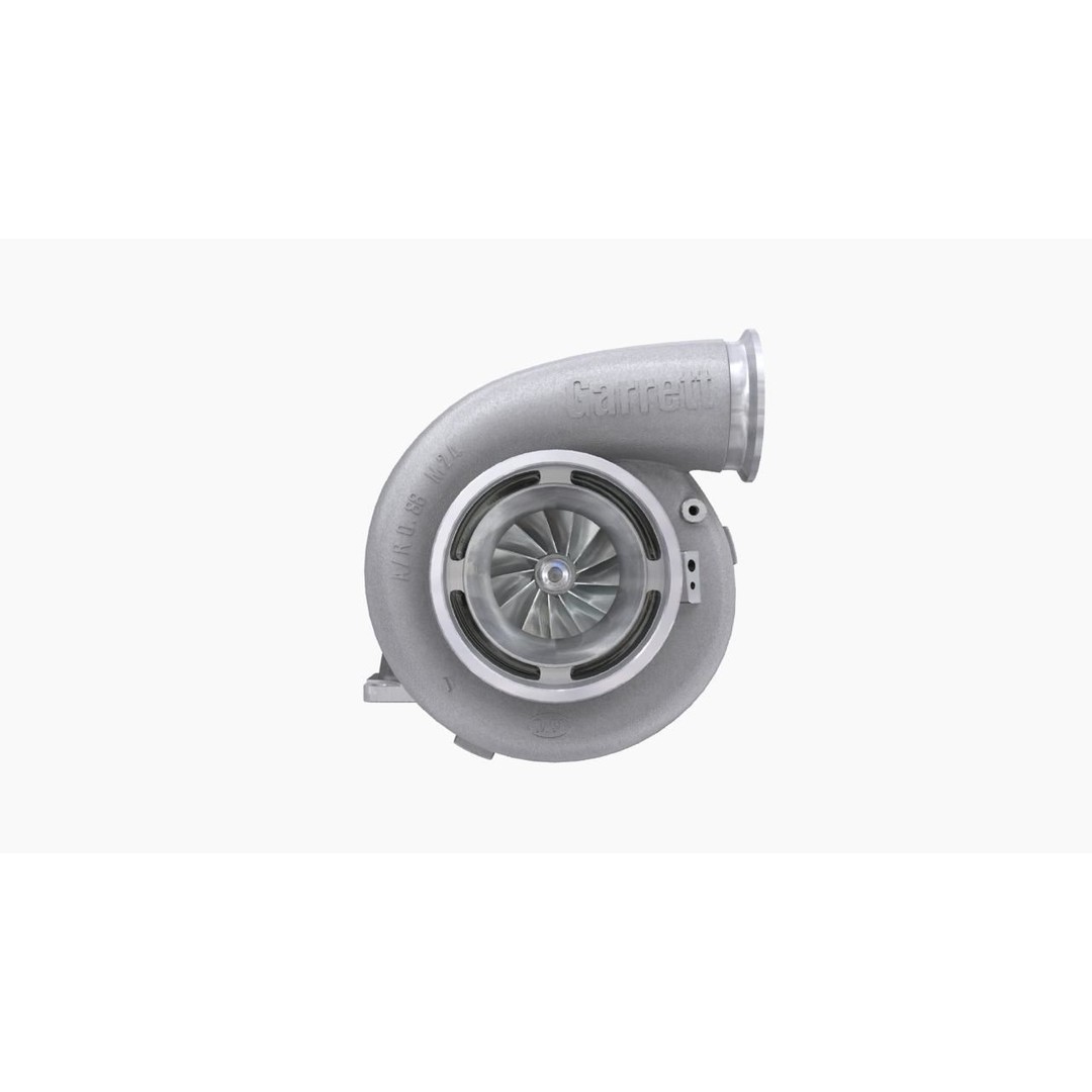 Garrett GTX4720R 88mm Turbocharger 3D Model – Low Poly Game Ready Asset, FBX - View 6