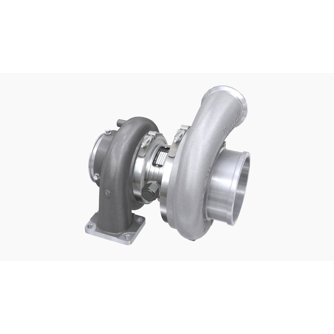 Garrett GTX4720R 88mm Turbocharger 3D Model – Low Poly Game Ready Asset, FBX - View 7