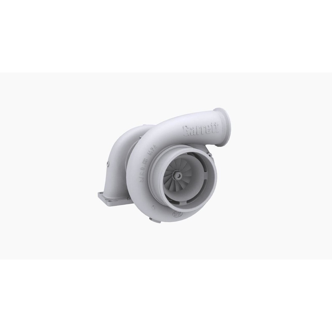 Garrett GTX4720R 88mm Turbocharger 3D Model – Low Poly Game Ready Asset, FBX - View 8