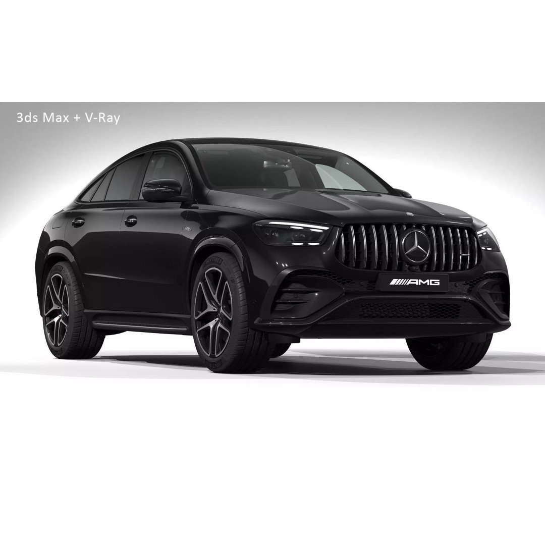 2024 Mercedes-Benz GLE 53 AMG Coupe 3D Model – High Poly Game Asset, FBX - View 29