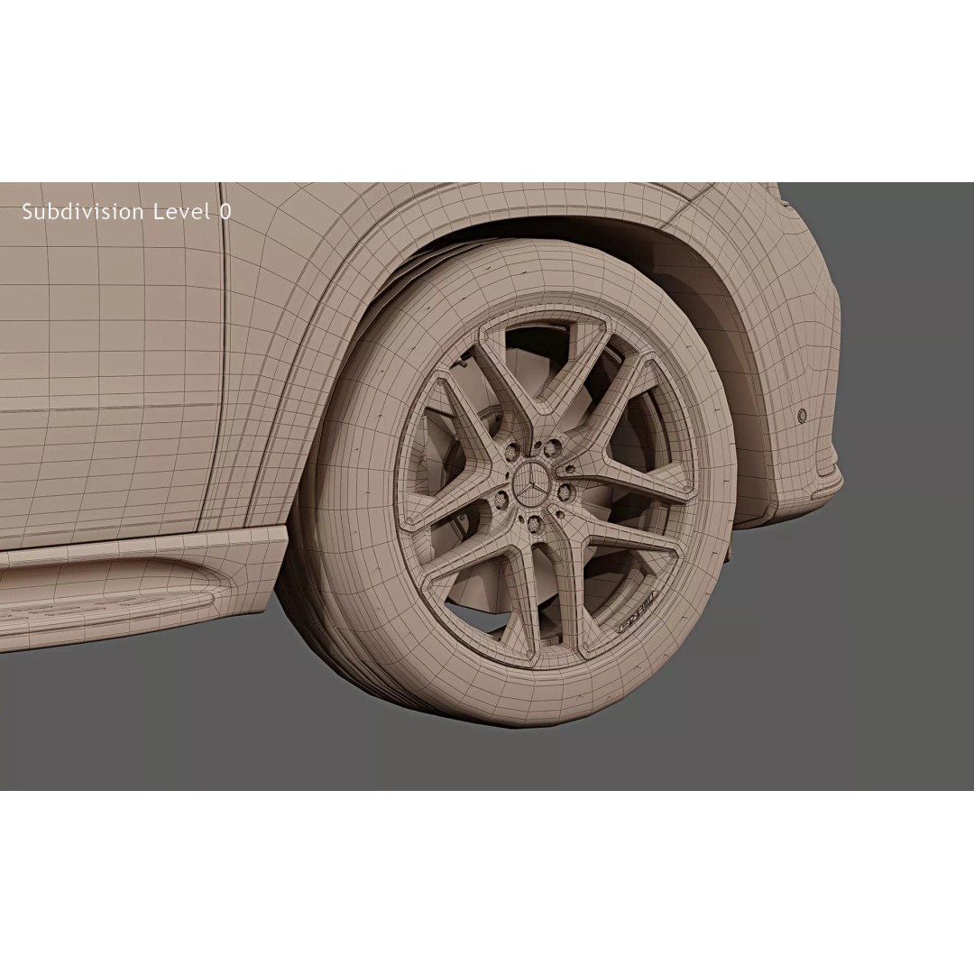 2024 Mercedes-Benz GLE 53 AMG Coupe 3D Model – High Poly Game Asset, FBX - View 34