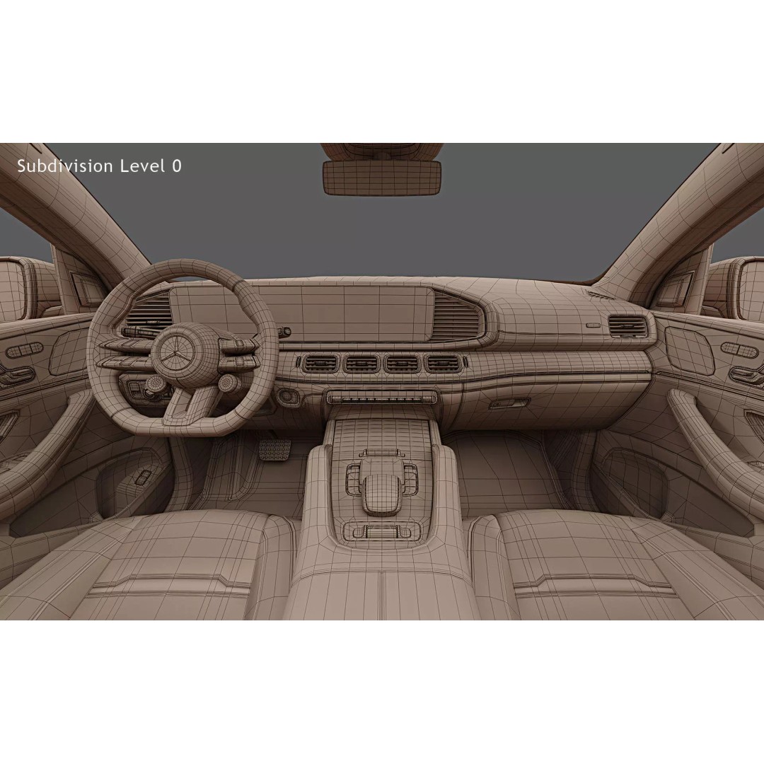 2024 Mercedes-Benz GLE 53 AMG Coupe 3D Model – High Poly Game Asset, FBX - View 35