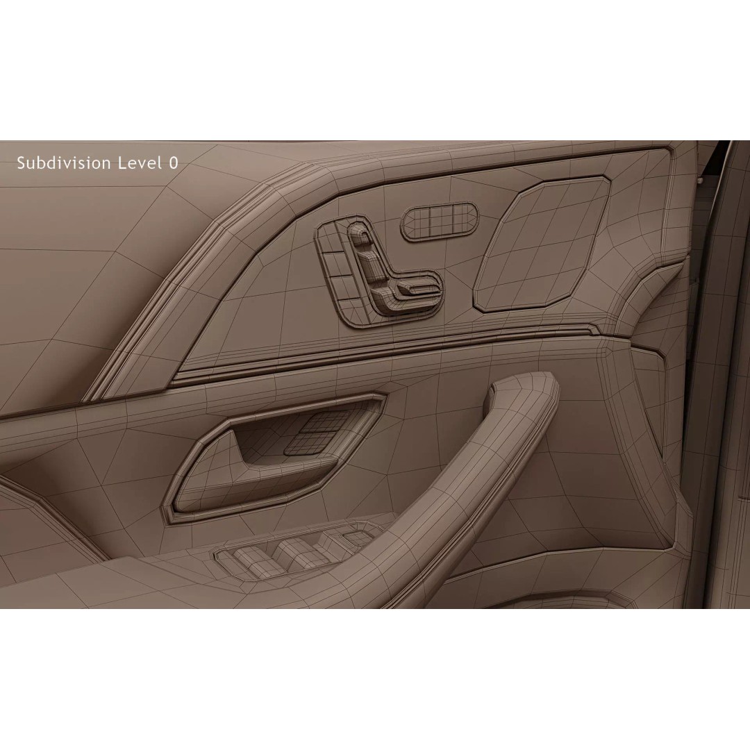 2024 Mercedes-Benz GLE 53 AMG Coupe 3D Model – High Poly Game Asset, FBX - View 36
