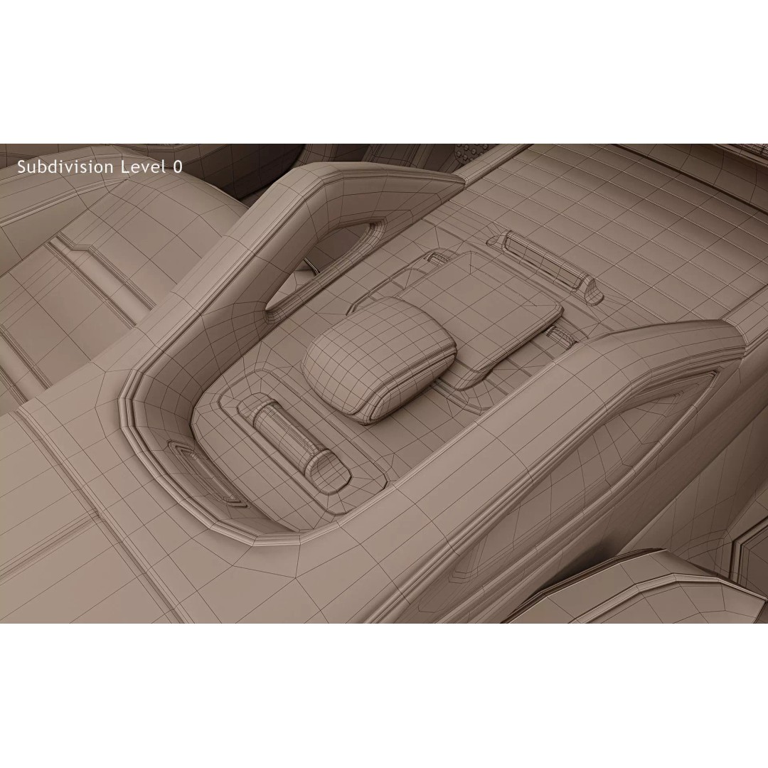 2024 Mercedes-Benz GLE 53 AMG Coupe 3D Model – High Poly Game Asset, FBX - View 37