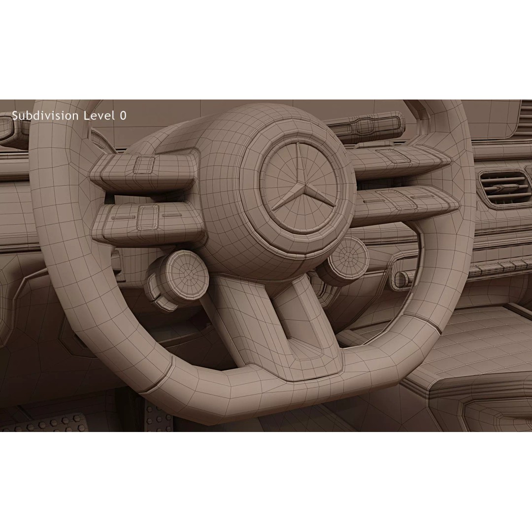 2024 Mercedes-Benz GLE 53 AMG Coupe 3D Model – High Poly Game Asset, FBX - View 38