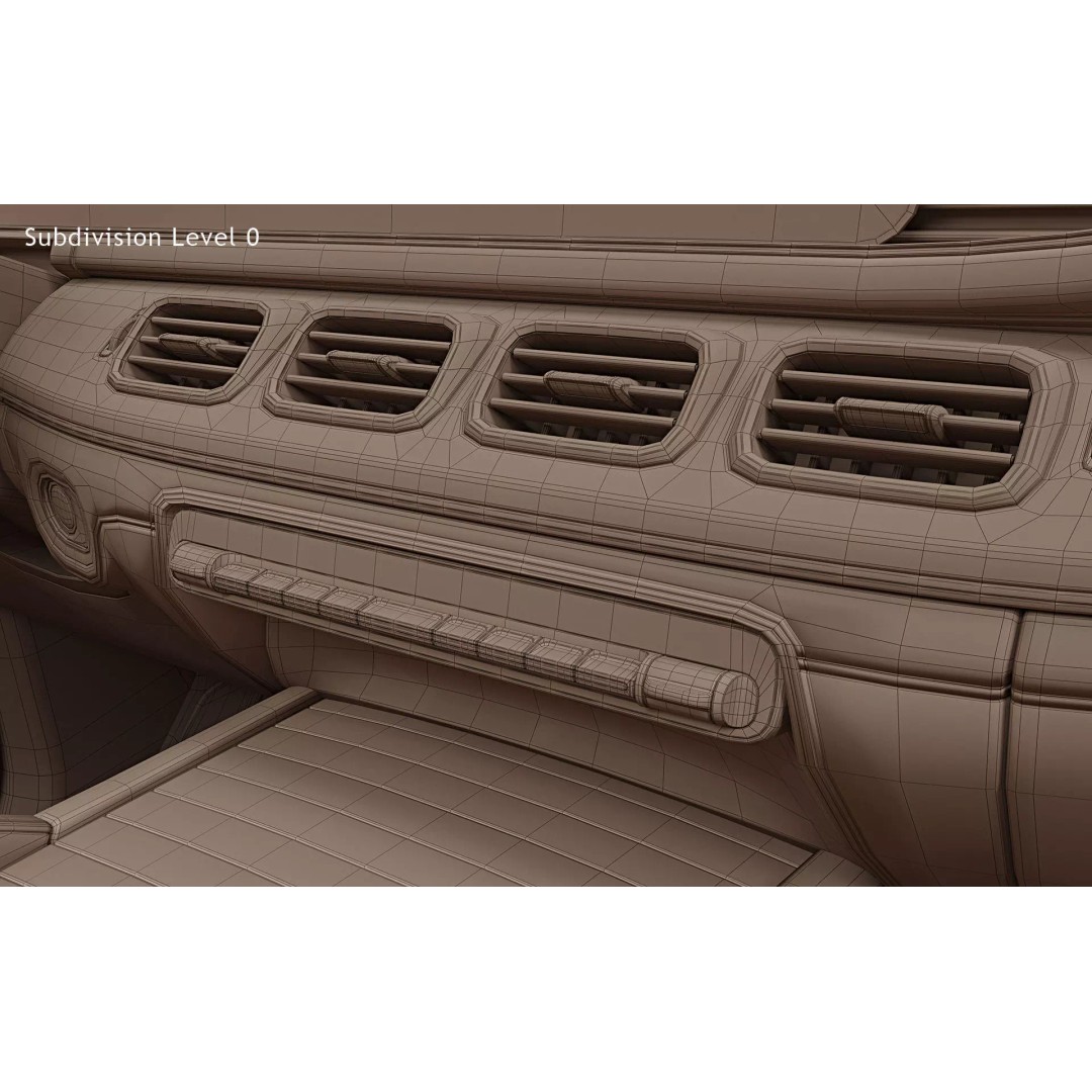 2024 Mercedes-Benz GLE 53 AMG Coupe 3D Model – High Poly Game Asset, FBX - View 39