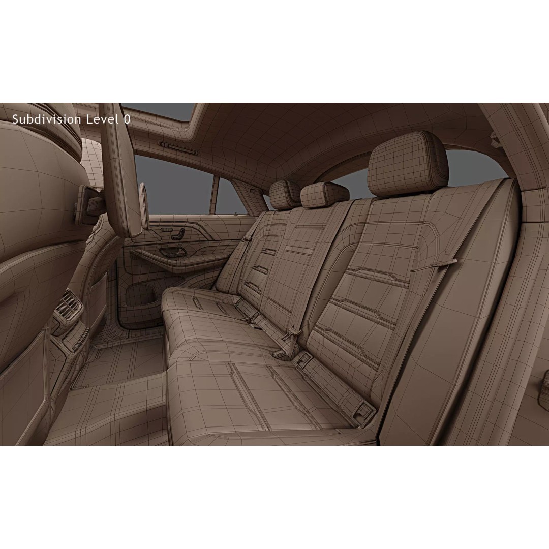 2024 Mercedes-Benz GLE 53 AMG Coupe 3D Model – High Poly Game Asset, FBX - View 40