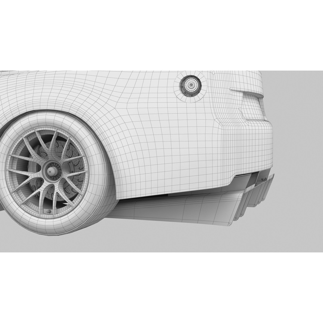 Toyota Camry 2024 3D Model – High Poly Racing Car Template, FBX, OBJ