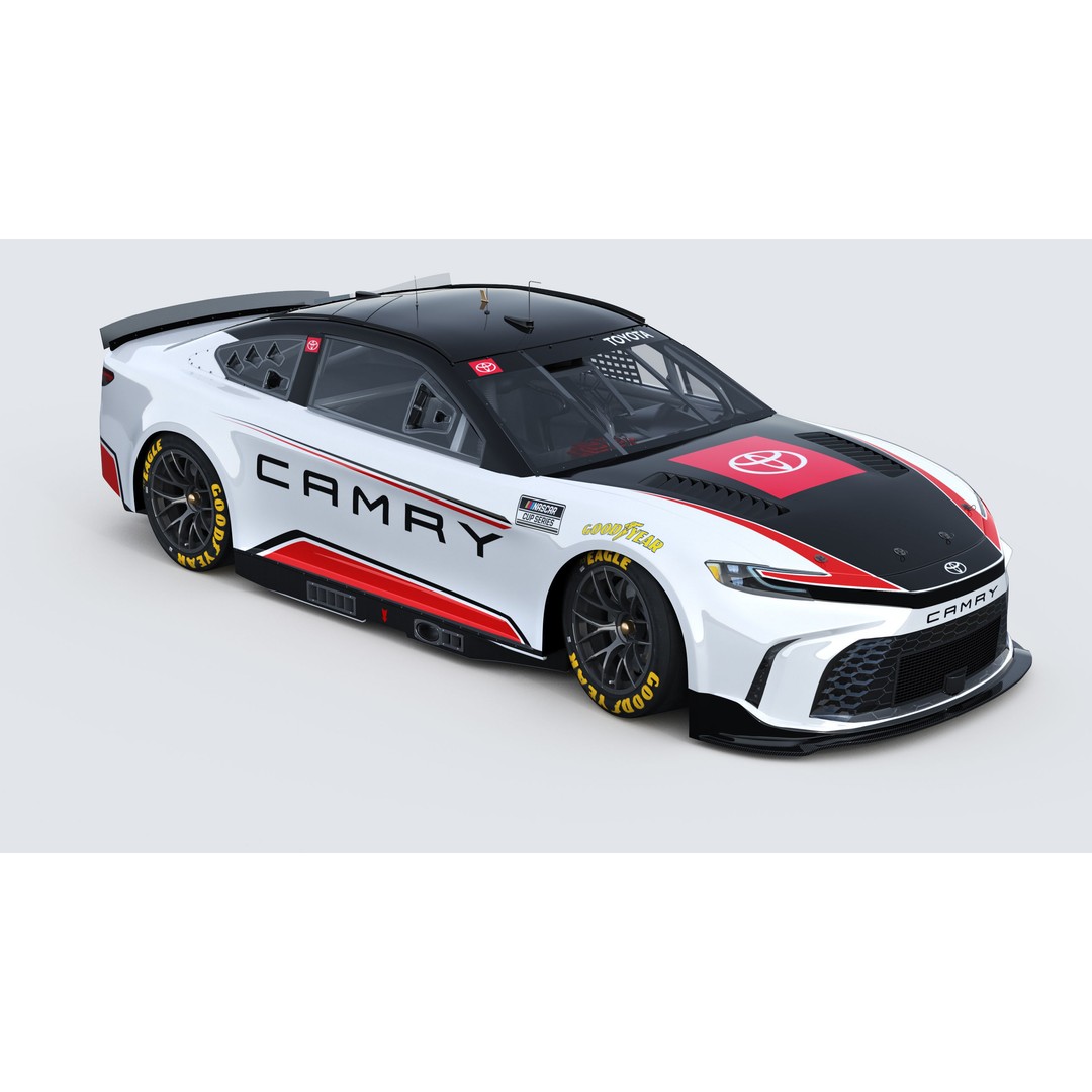 Toyota Camry 2024 3D Model – High Poly Racing Car Template, FBX, OBJ - View 10