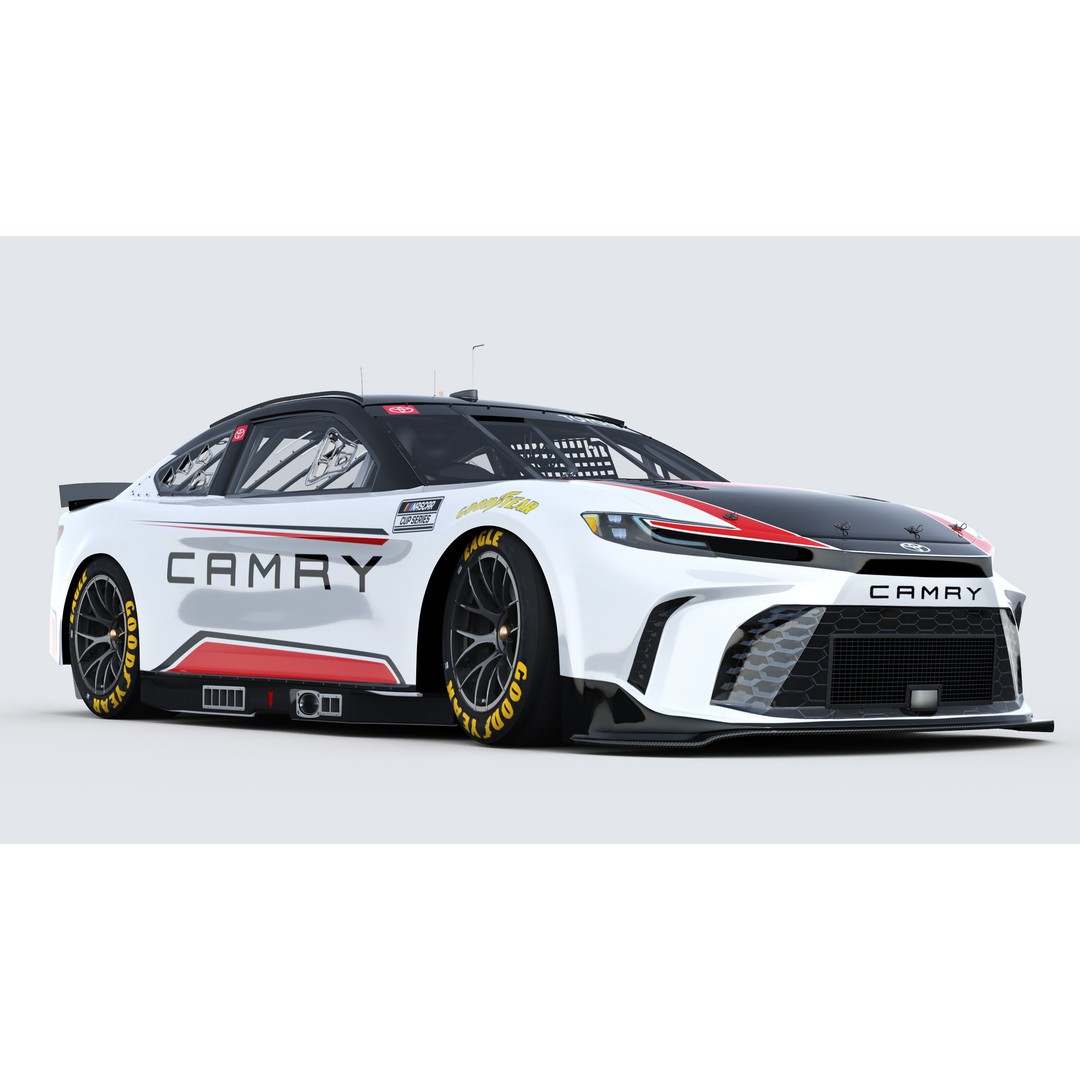 Toyota Camry 2024 3D Model – High Poly Racing Car Template, FBX, OBJ - View 11