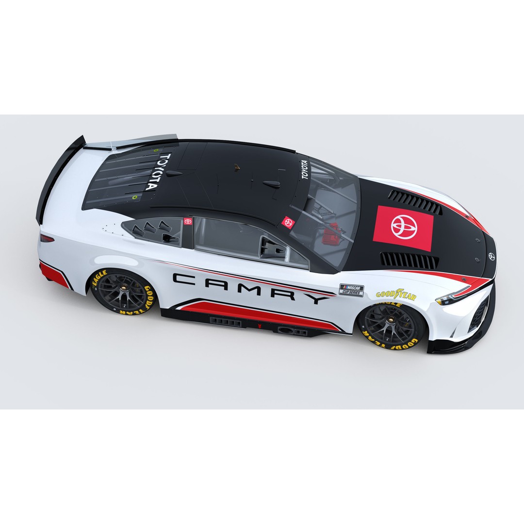 Toyota Camry 2024 3D Model – High Poly Racing Car Template, FBX, OBJ - View 12