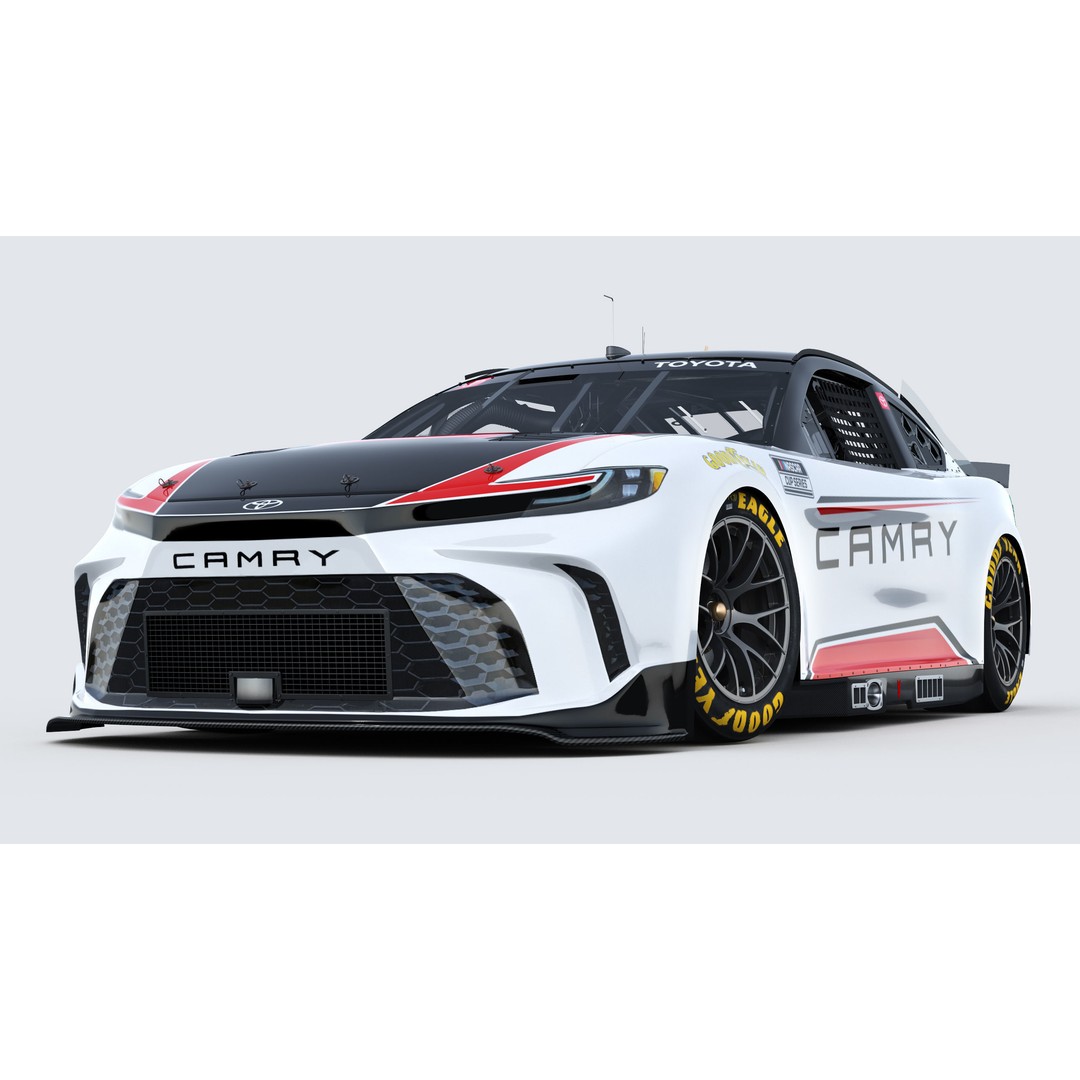 Toyota Camry 2024 3D Model – High Poly Racing Car Template, FBX, OBJ - View 14