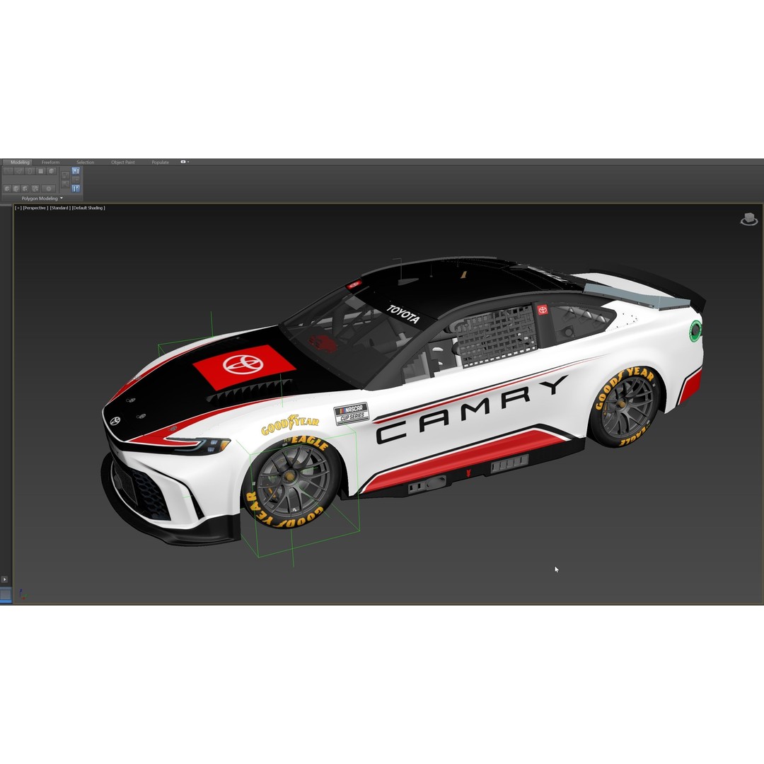 Toyota Camry 2024 3D Model – High Poly Racing Car Template, FBX, OBJ - View 16