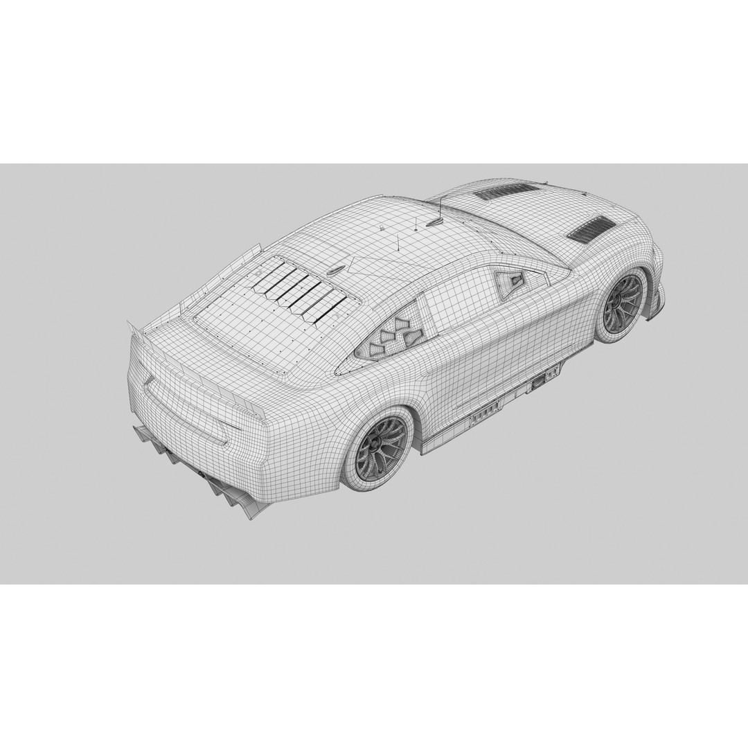Toyota Camry 2024 3D Model – High Poly Racing Car Template, FBX, OBJ - View 22
