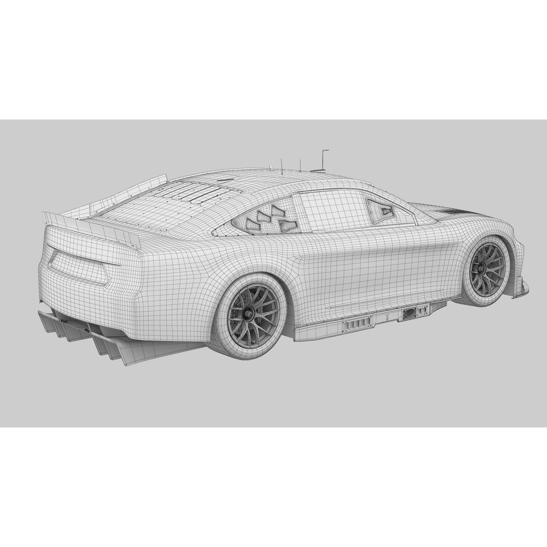Toyota Camry 2024 3D Model – High Poly Racing Car Template, FBX, OBJ - View 24