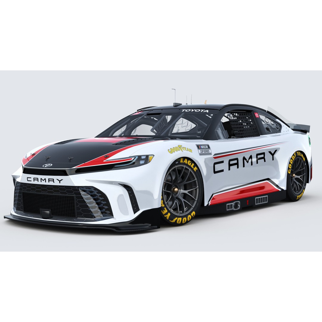 Toyota Camry 2024 3D Model – High Poly Racing Car Template, FBX, OBJ - View 3