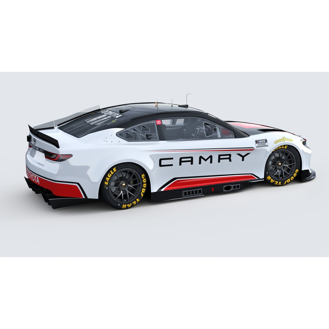 Toyota Camry 2024 3D Model – High Poly Racing Car Template, FBX, OBJ - View 9