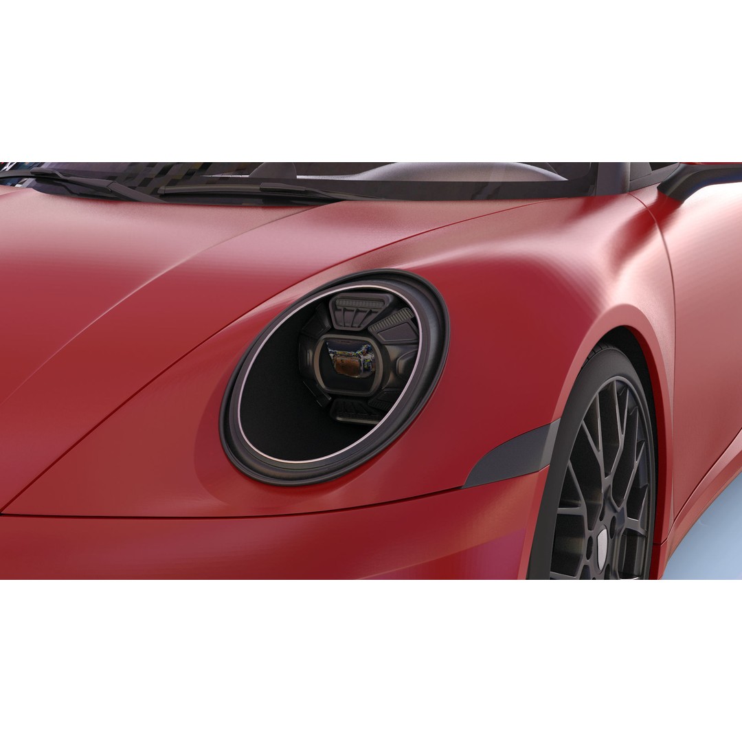 Porsche 911 GT3 992 3D Model – High-Poly Realistic Vehicle, FBX, OBJ - View 14