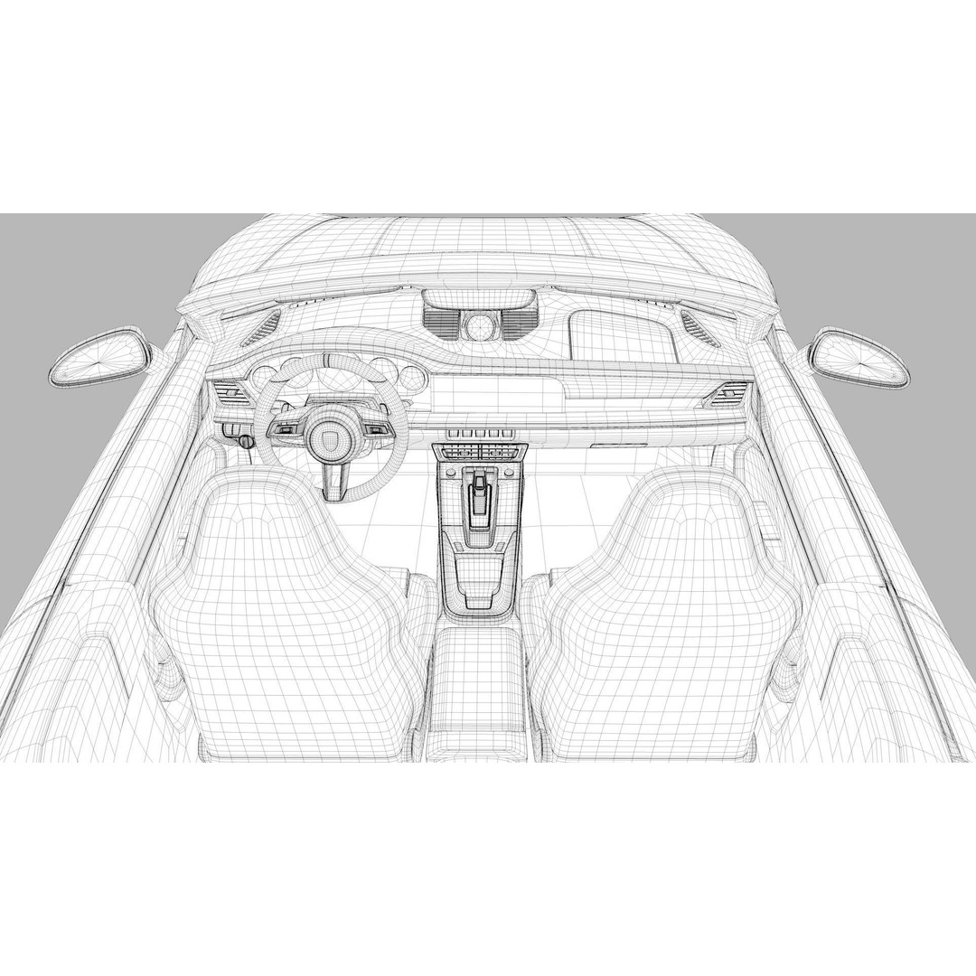 Porsche 911 GT3 992 3D Model – High-Poly Realistic Vehicle, FBX, OBJ - View 16