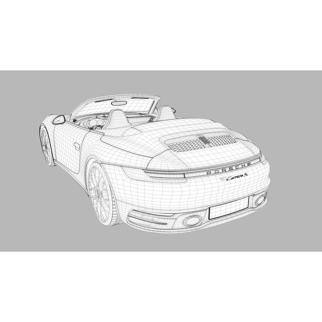 Porsche 911 GT3 992 3D Model – High-Poly Realistic Vehicle, FBX, OBJ - View 17