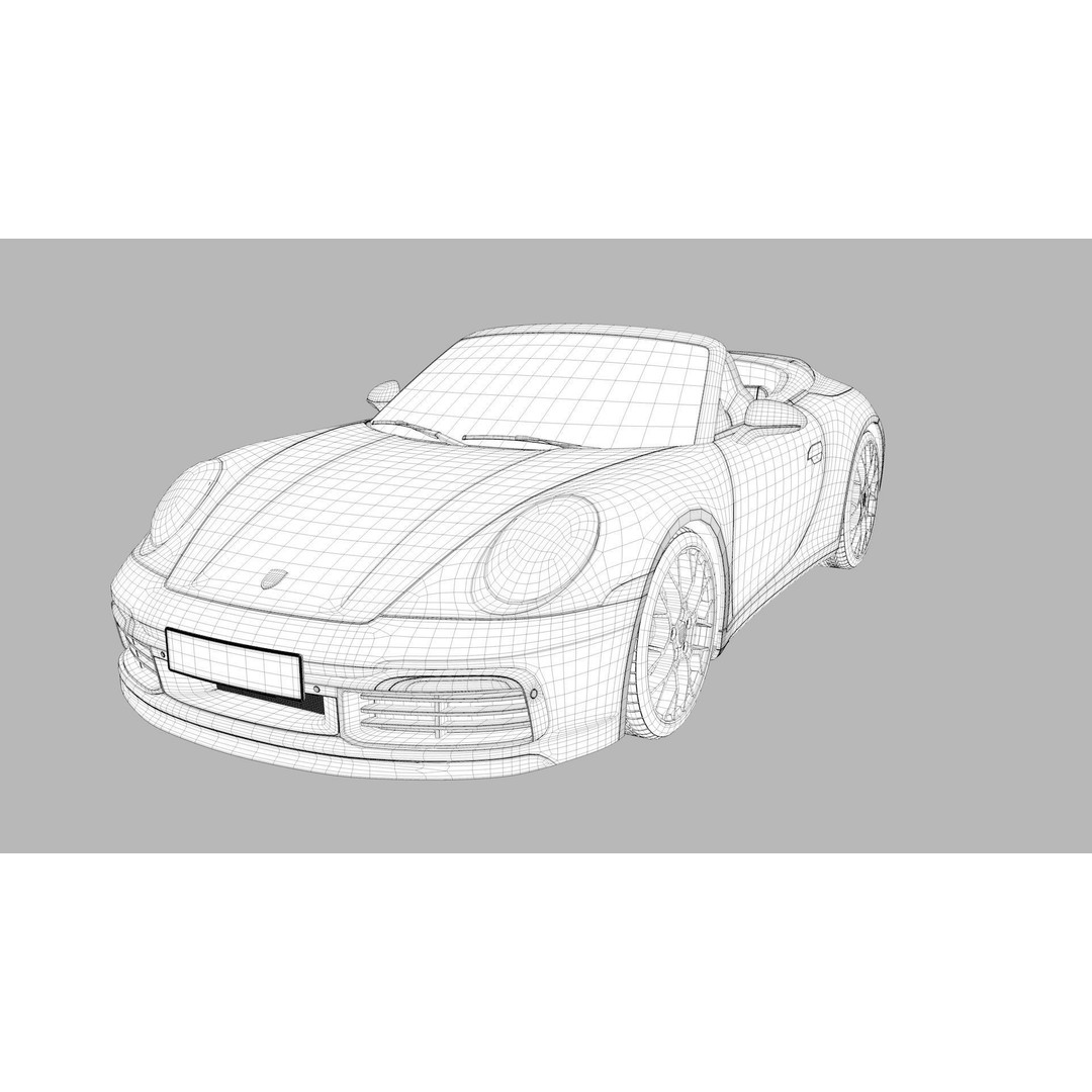 Porsche 911 GT3 992 3D Model – High-Poly Realistic Vehicle, FBX, OBJ - View 18