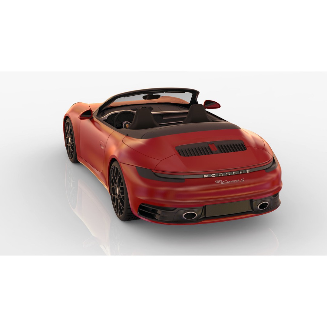 Porsche 911 GT3 992 3D Model – High-Poly Realistic Vehicle, FBX, OBJ - View 4