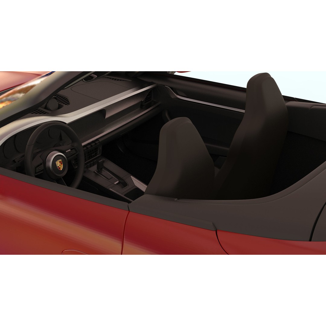 Porsche 911 GT3 992 3D Model – High-Poly Realistic Vehicle, FBX, OBJ - View 8