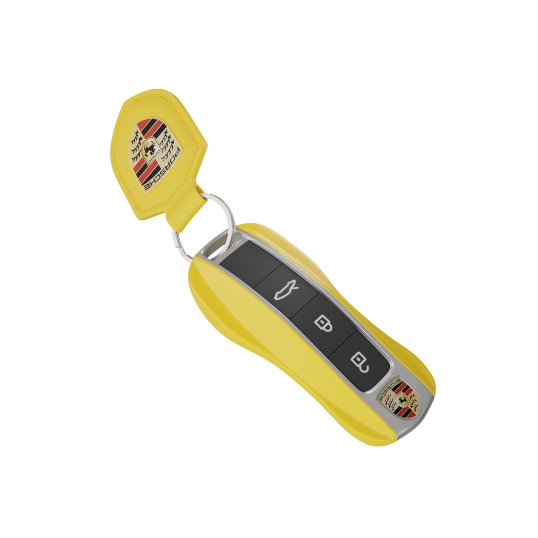 Porsche Car Key 3D Model – Low Poly Game Asset, FBX, OBJ, Blender - View 10