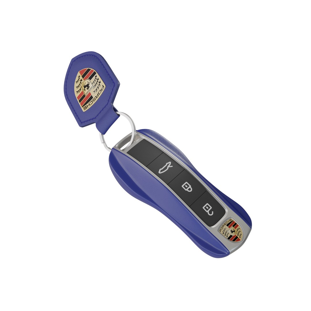Porsche Car Key 3D Model – Low Poly Game Asset, FBX, OBJ, Blender - View 12