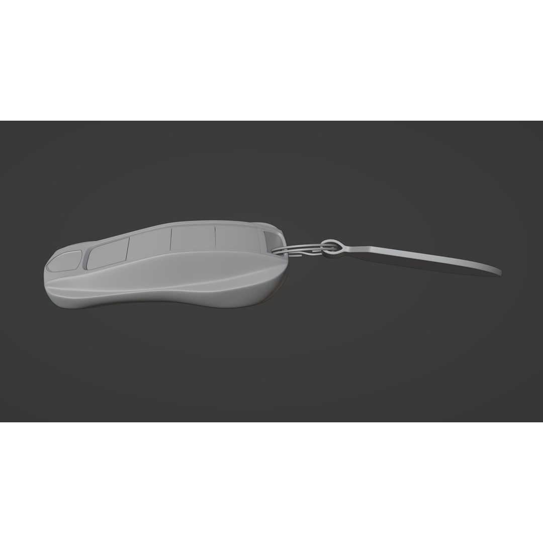 Porsche Car Key 3D Model – Low Poly Game Asset, FBX, OBJ, Blender - View 16