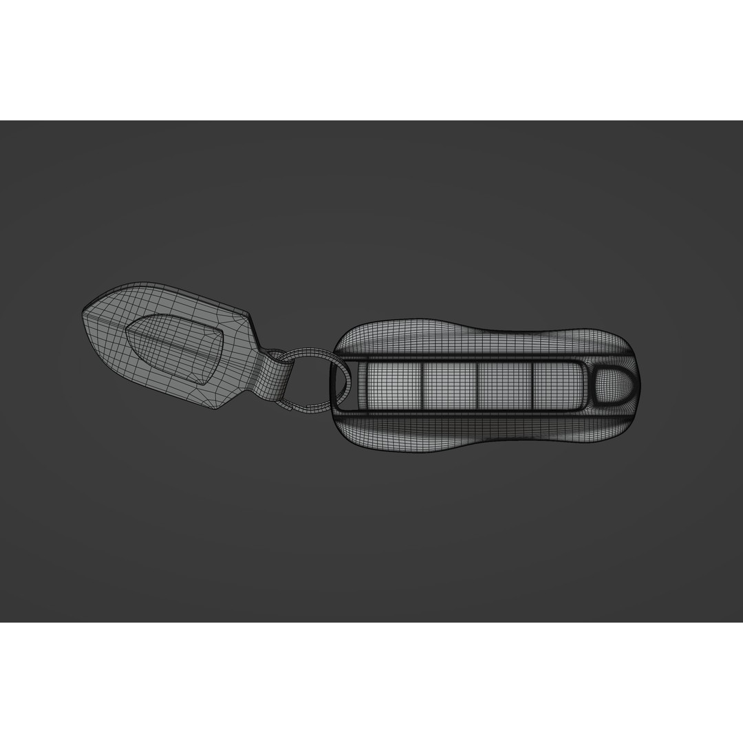 Porsche Car Key 3D Model – Low Poly Game Asset, FBX, OBJ, Blender - View 17