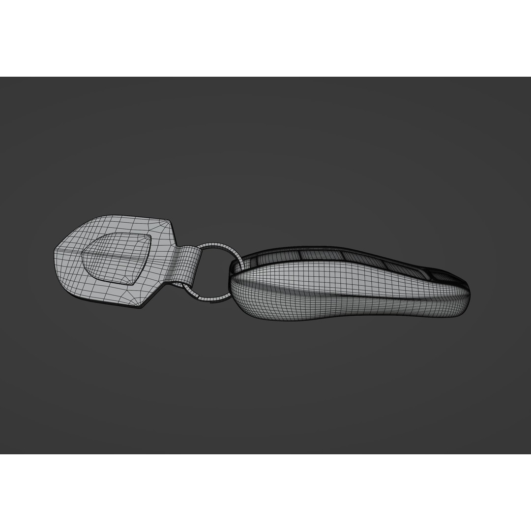 Porsche Car Key 3D Model – Low Poly Game Asset, FBX, OBJ, Blender - View 18