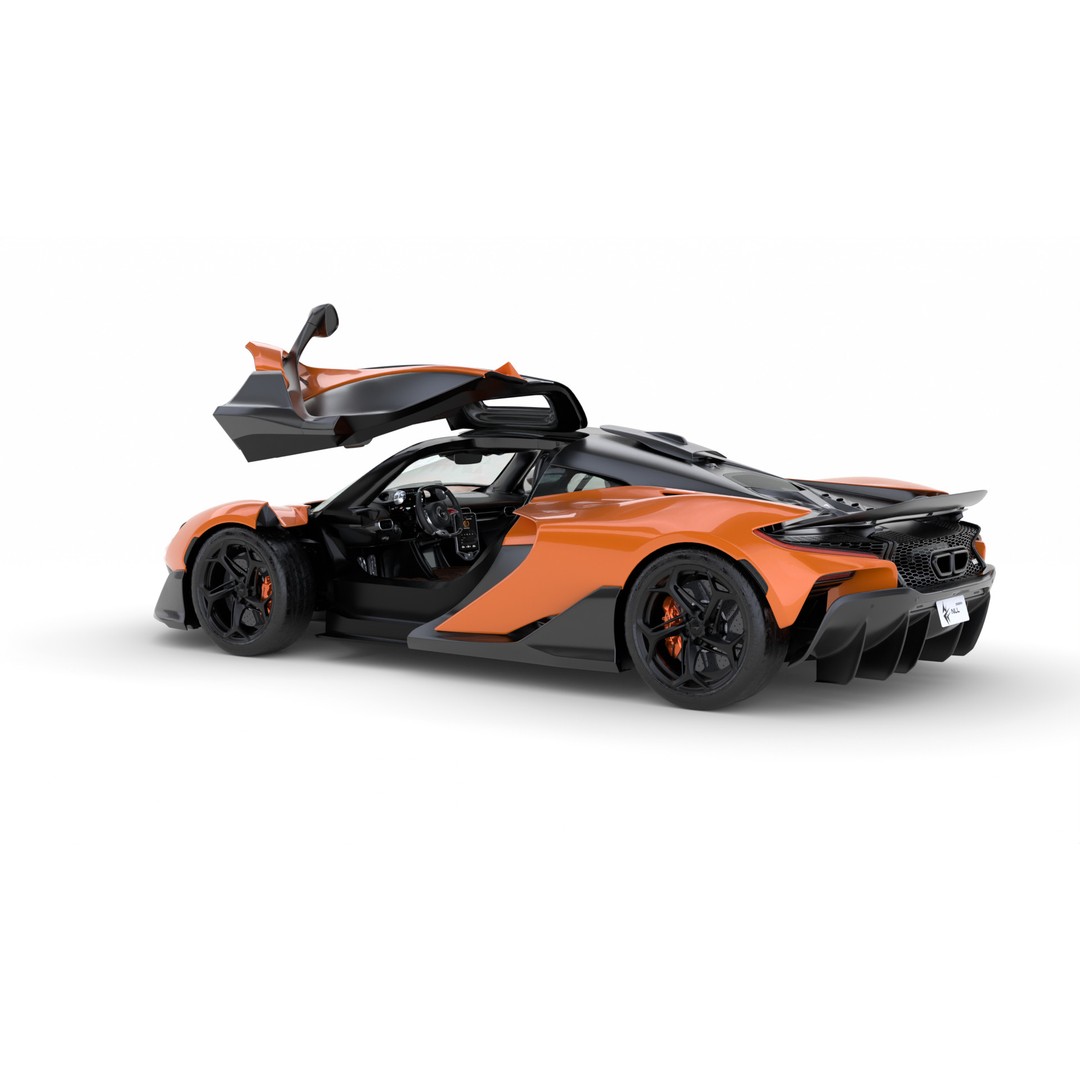McLaren W1 2025 3D Model – High Poly Racing Car, FBX & OBJ - View 10