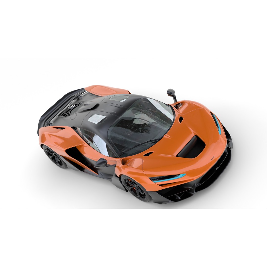 McLaren W1 2025 3D Model – High Poly Racing Car, FBX & OBJ - View 12