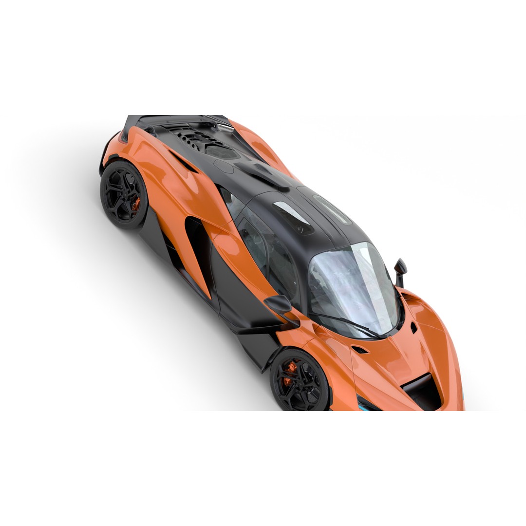 McLaren W1 2025 3D Model – High Poly Racing Car, FBX & OBJ - View 13