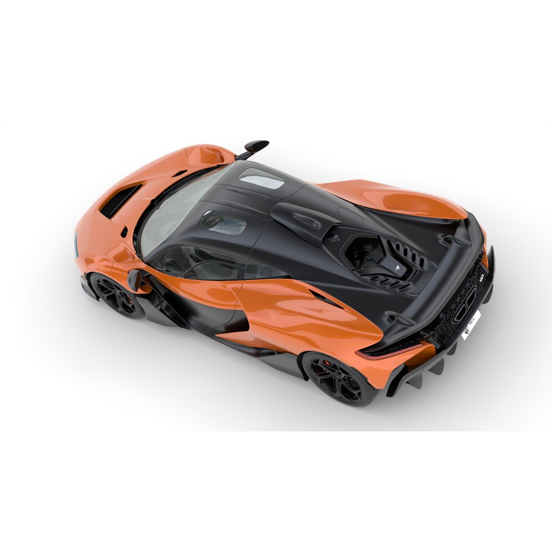 McLaren W1 2025 3D Model – High Poly Racing Car, FBX & OBJ - View 14