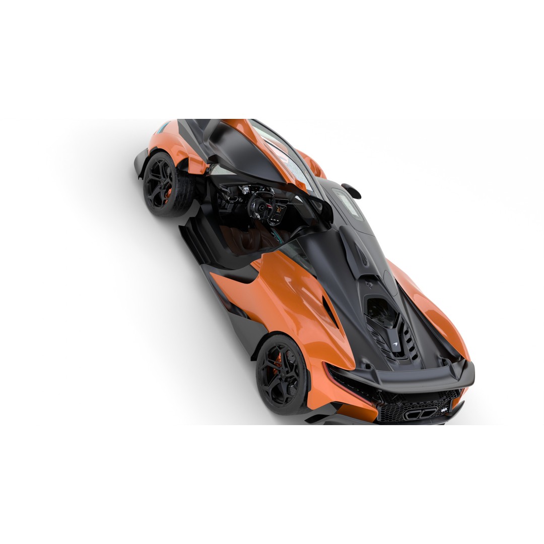 McLaren W1 2025 3D Model – High Poly Racing Car, FBX & OBJ - View 15