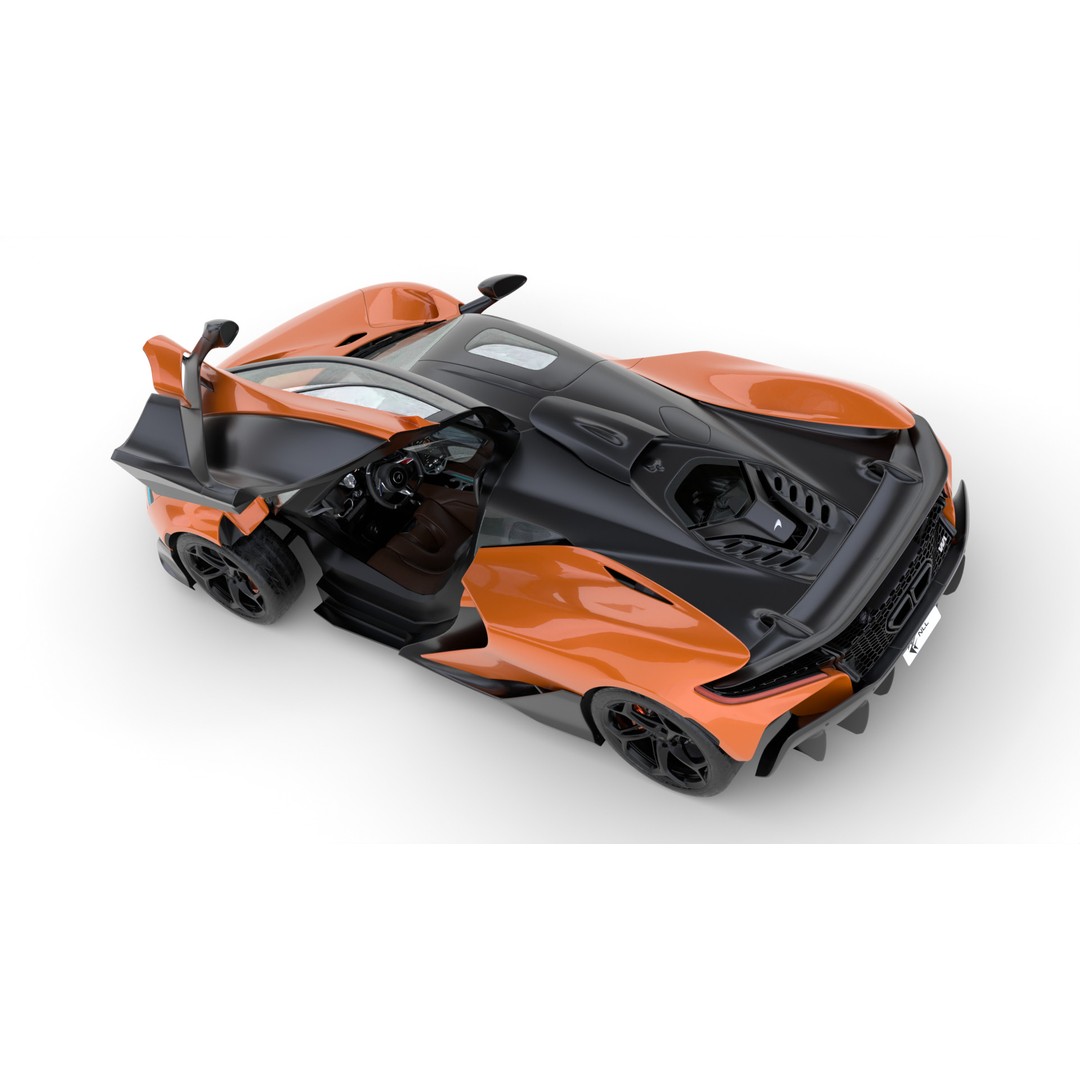 McLaren W1 2025 3D Model – High Poly Racing Car, FBX & OBJ - View 16