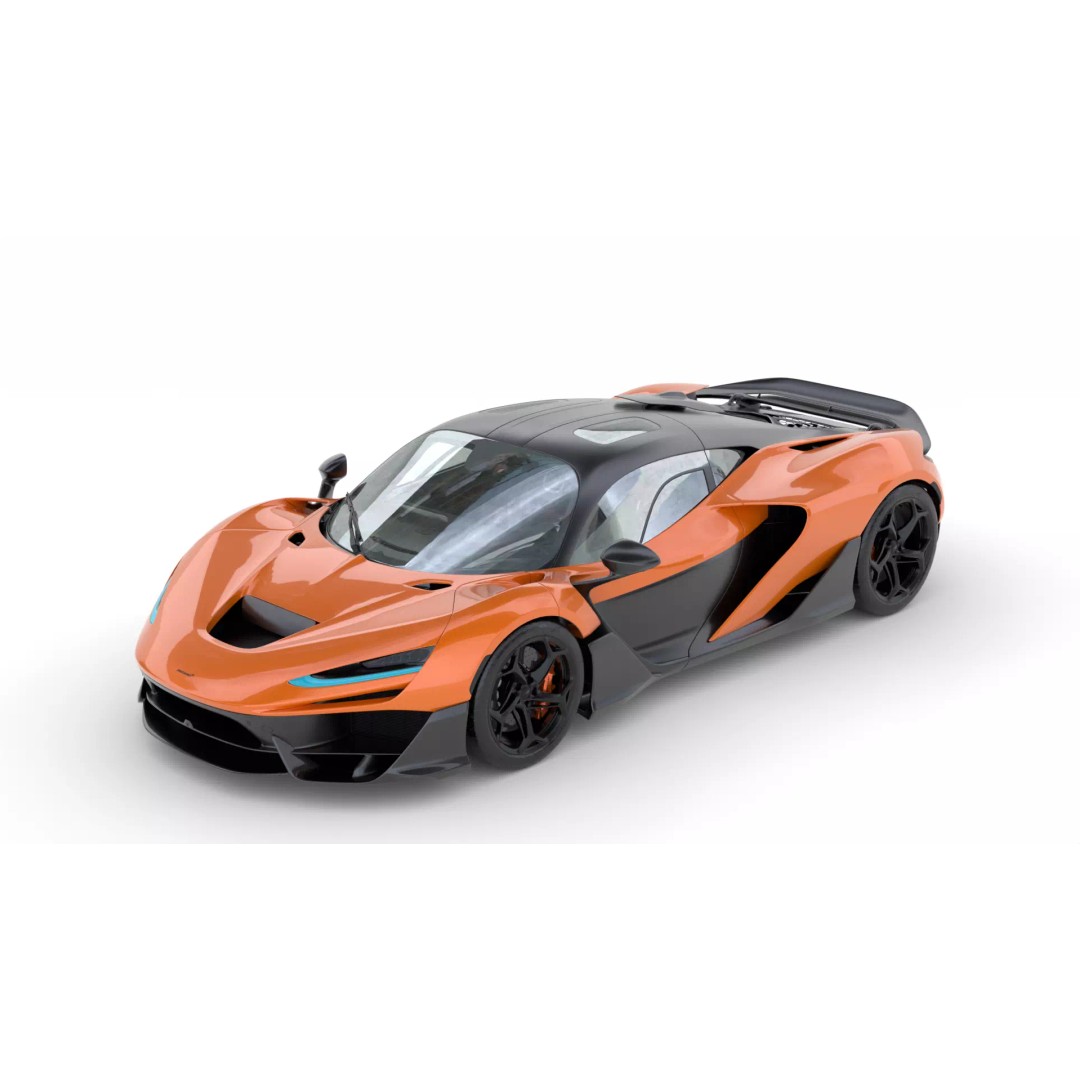 McLaren W1 2025 3D Model – High Poly Racing Car, FBX & OBJ - View 2