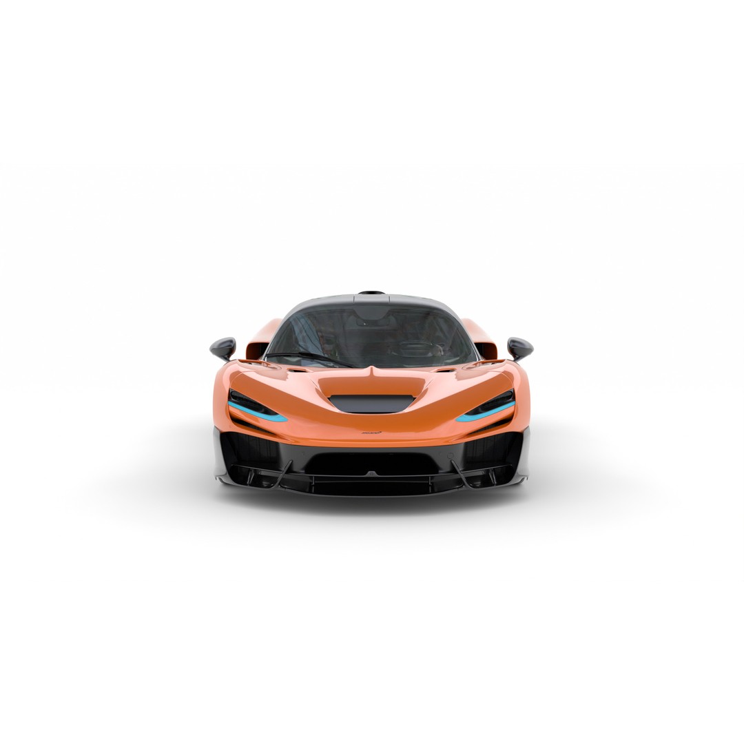 McLaren W1 2025 3D Model – High Poly Racing Car, FBX & OBJ - View 5