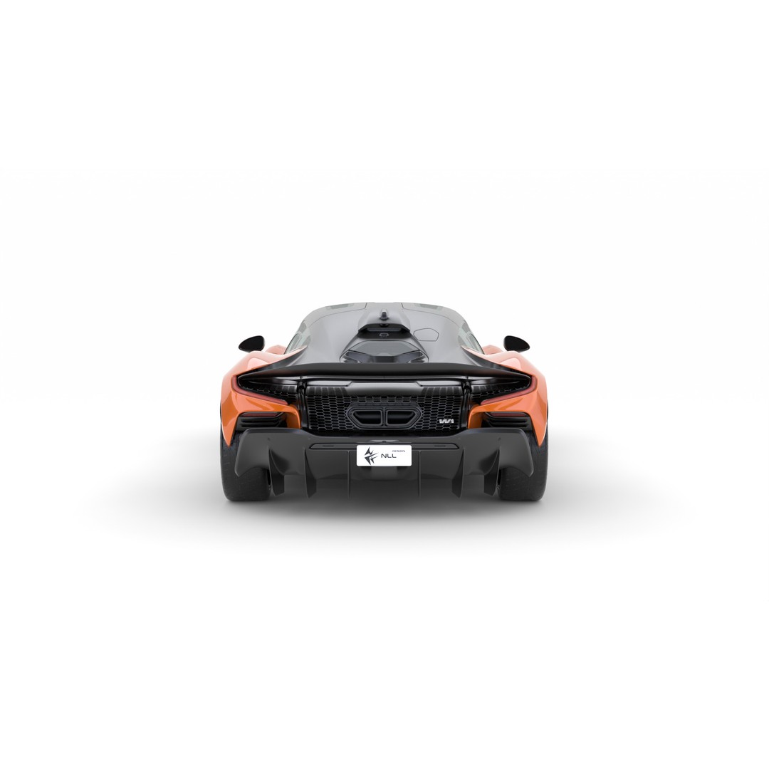 McLaren W1 2025 3D Model – High Poly Racing Car, FBX & OBJ - View 6