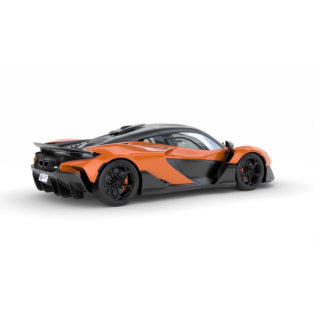 McLaren W1 2025 3D Model – High Poly Racing Car, FBX & OBJ - View 8