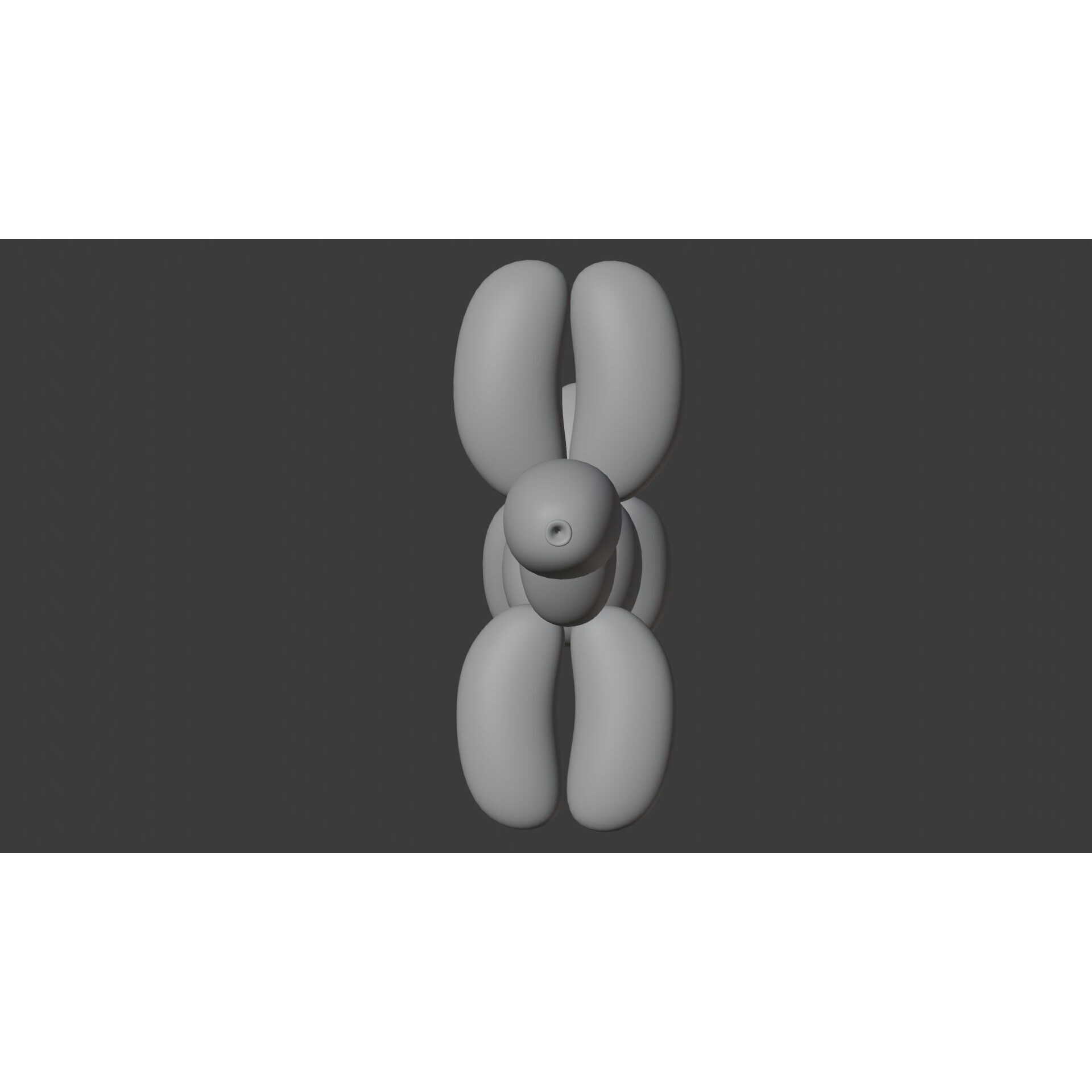 Dog Balloon - Low-Poly Game-Ready 3D Model - View 13