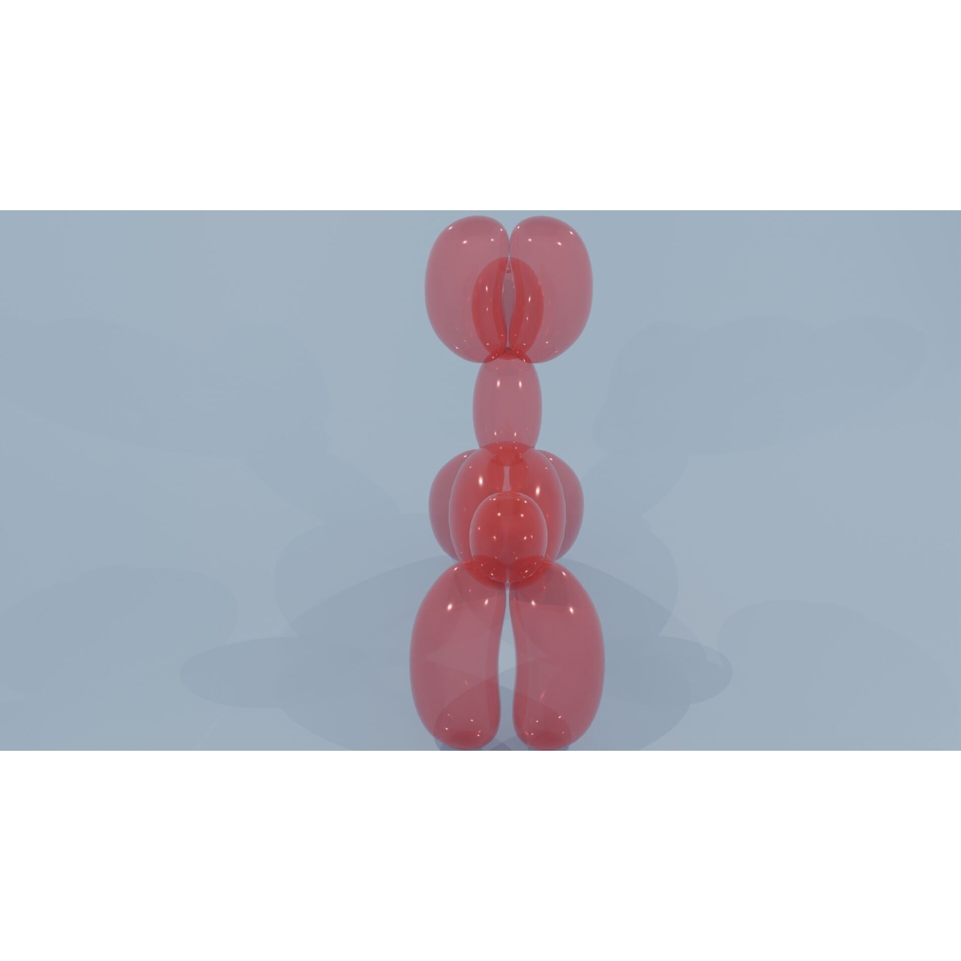 Dog Balloon - Low-Poly Game-Ready 3D Model - View 8