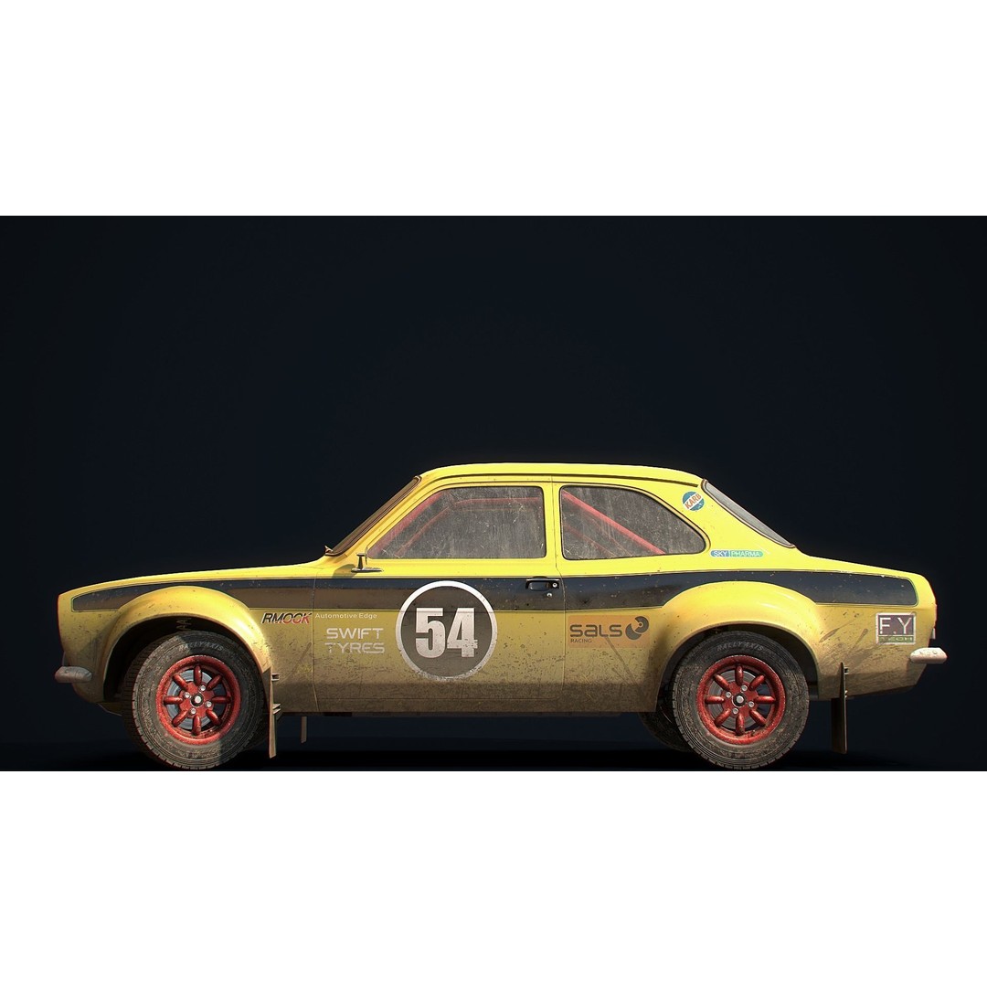 Retro Derby Car 3D Model – Low Poly Vehicle with Interior, FBX - View 24
