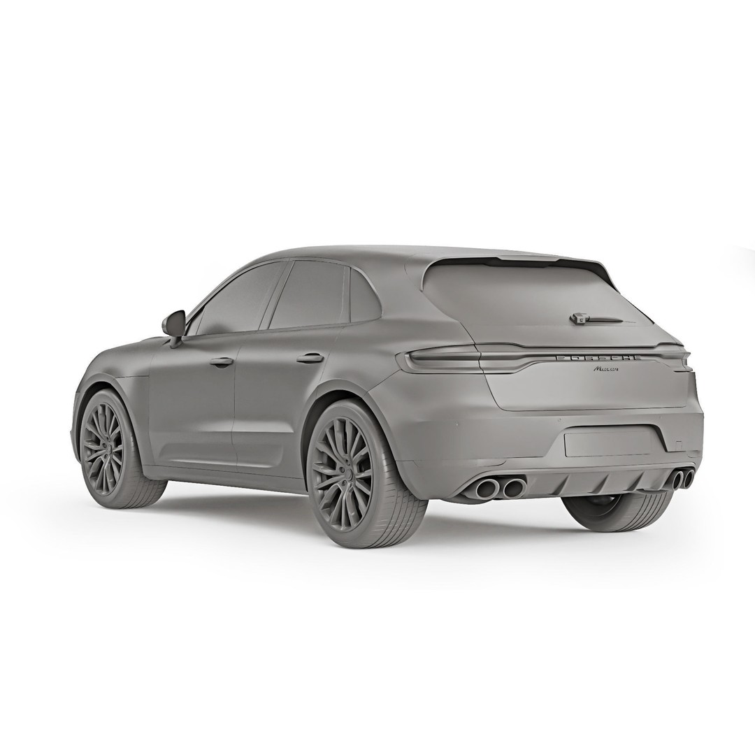 Porsche Macan 2020 3D Model – High Poly Game Asset, FBX & OBJ Formats